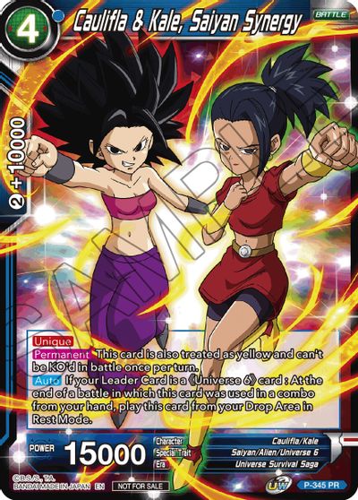 Caulifla & Kale, Saiyan Synergy (P-345) [Tournament Promotion Cards] | Mindsight Gaming