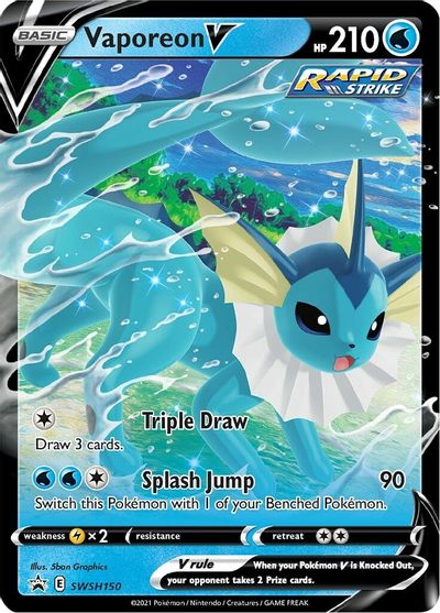 Vaporeon V (SWSH150) [Sword & Shield: Black Star Promos] | Mindsight Gaming