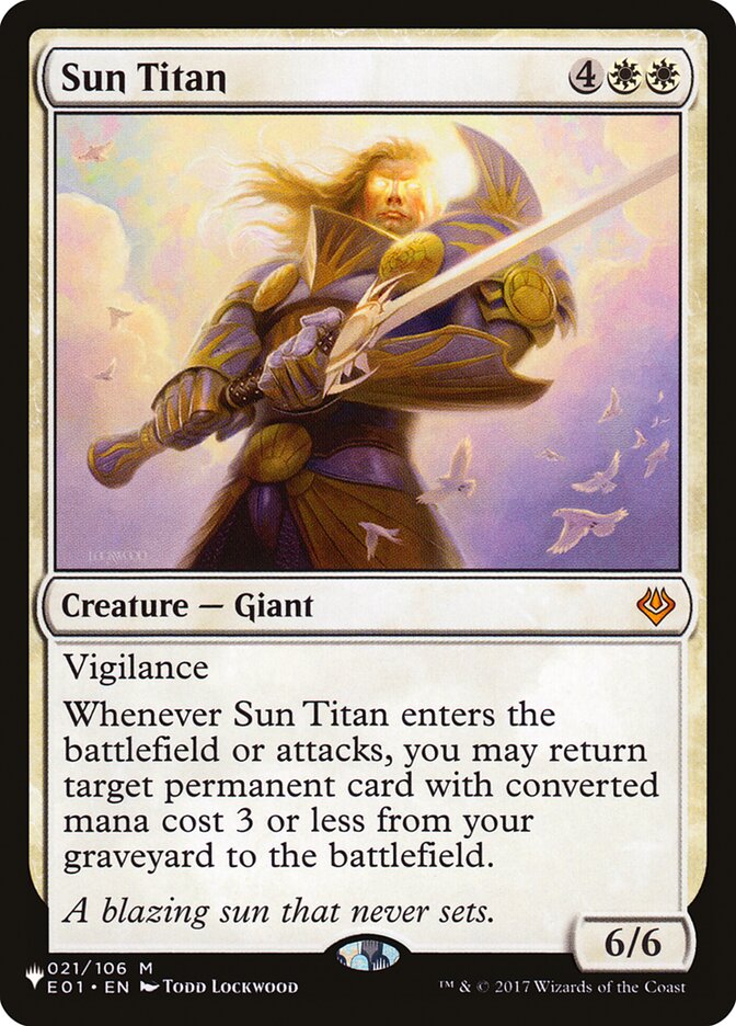 Sun Titan [The List] | Mindsight Gaming