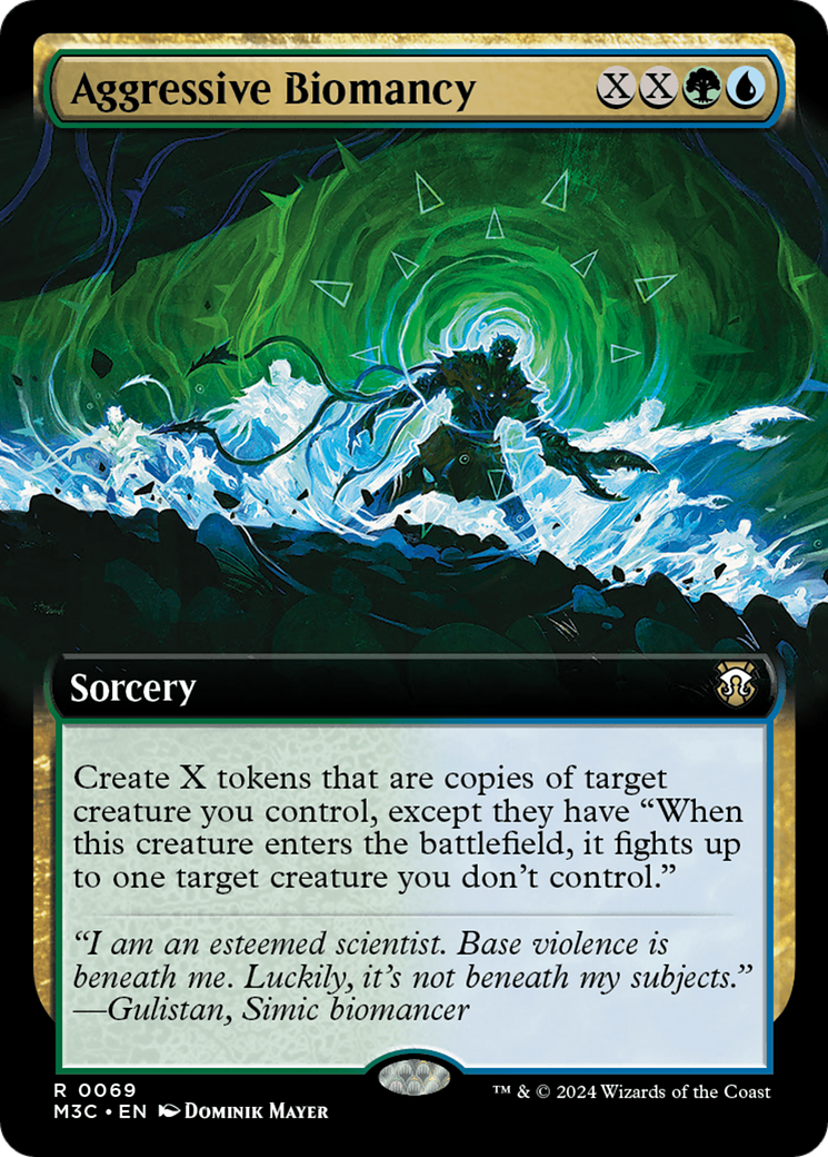 Aggressive Biomancy (Extended Art) (Ripple Foil) [Modern Horizons 3 Commander] | Mindsight Gaming