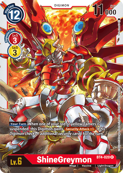 ShineGreymon [BT4-020] [Great Legend] | Mindsight Gaming