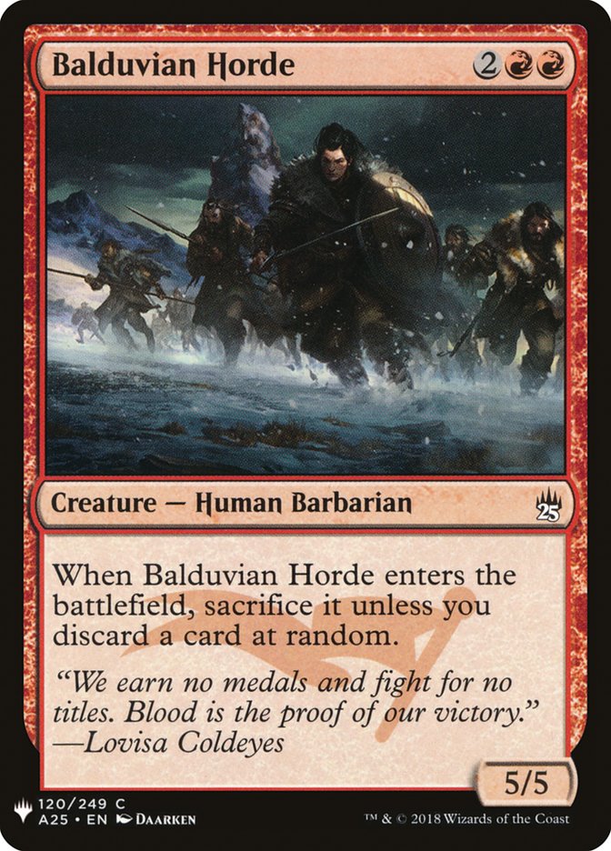 Balduvian Horde [Mystery Booster] | Mindsight Gaming