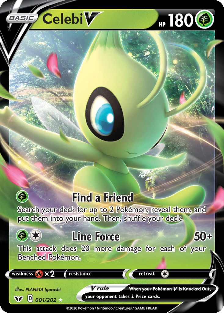 Celebi V (001/202) [Sword & Shield: Base Set] | Mindsight Gaming