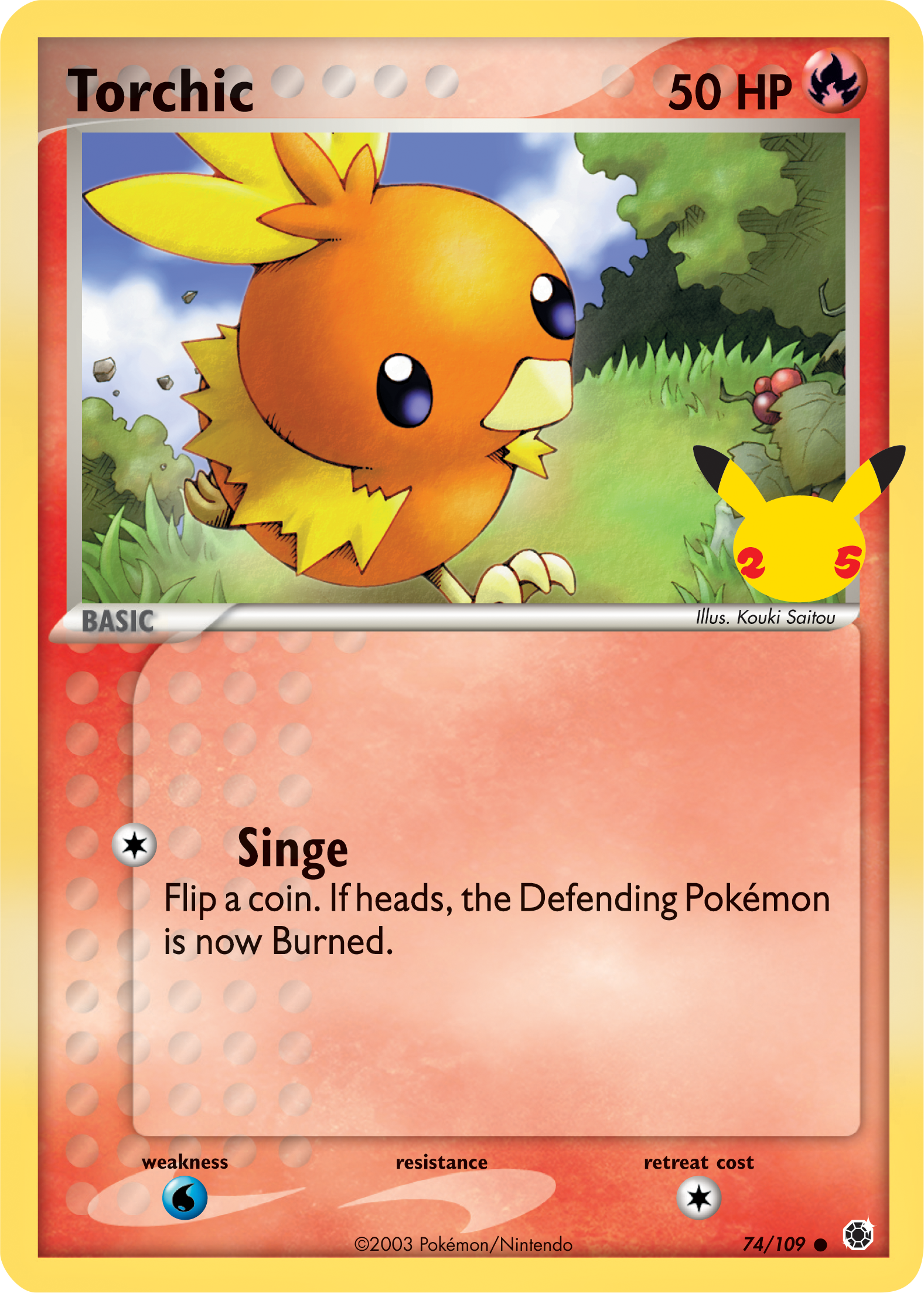 Torchic (74/109) (Jumbo Card) [First Partner Pack] | Mindsight Gaming