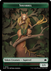 Squirrel // Darkstar Augur Double-Sided Token [Bloomburrow Tokens] | Mindsight Gaming