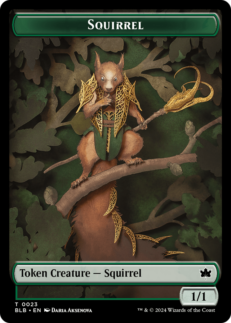 Squirrel Token [Bloomburrow Tokens] | Mindsight Gaming