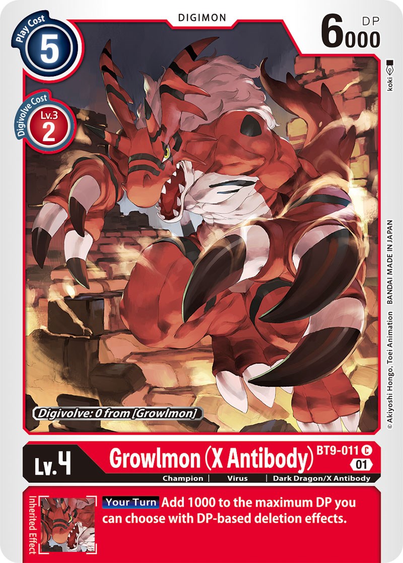 Growlmon (X Antibody) [BT9-011] [X Record] | Mindsight Gaming