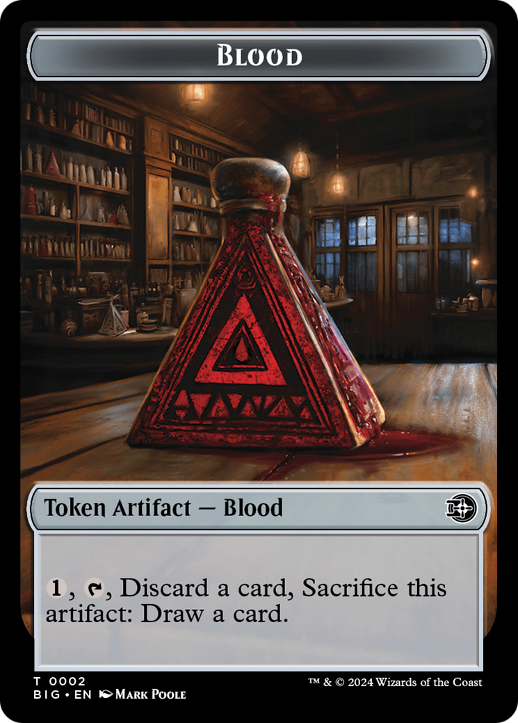 Mercenary // Blood Double-Sided Token [Outlaws of Thunder Junction Tokens] | Mindsight Gaming