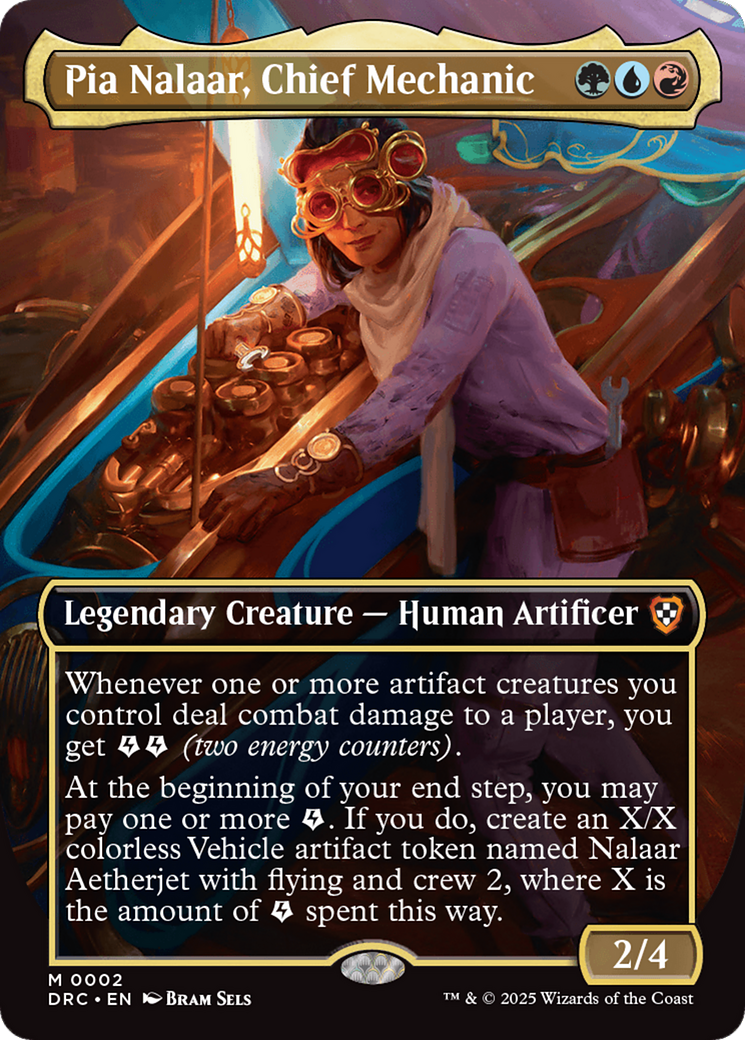 Pia Nalaar, Chief Mechanic (Borderless) [Aetherdrift Commander] | Mindsight Gaming