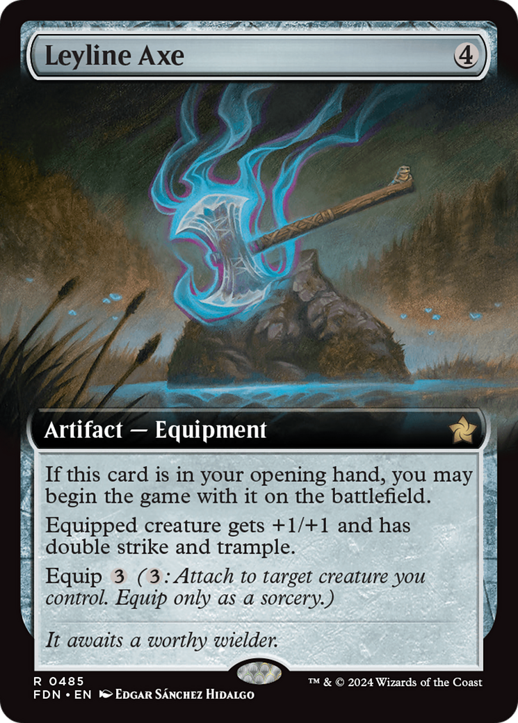 Leyline Axe (Extended Art) [Foundations] | Mindsight Gaming