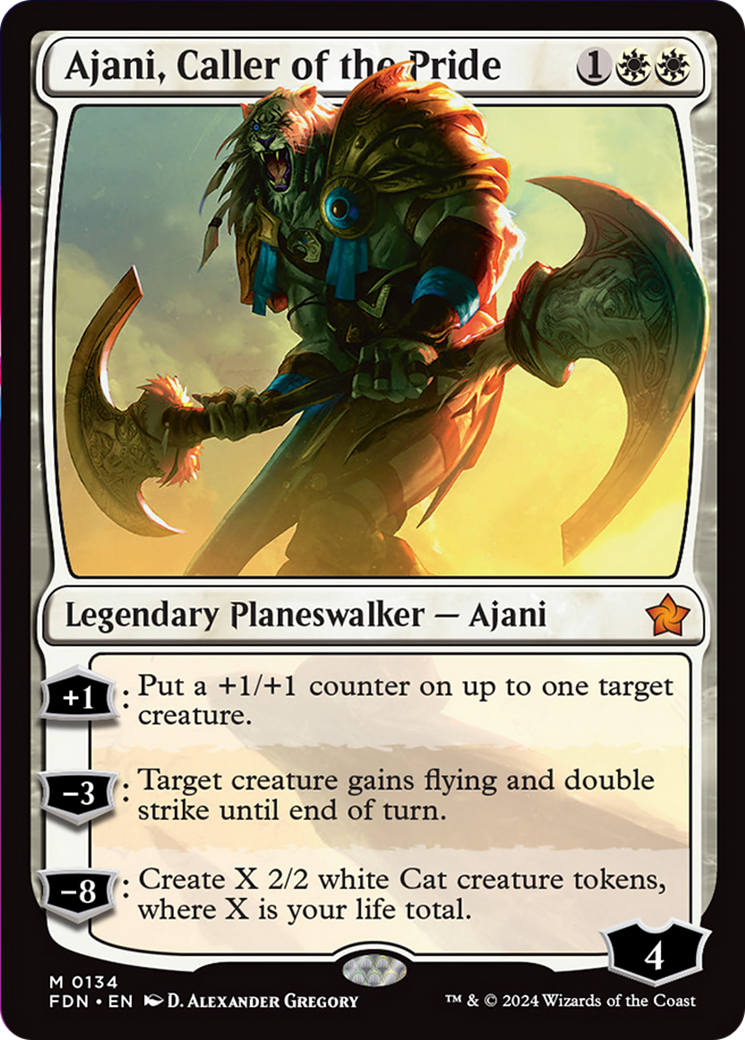 Ajani, Caller of the Pride [Foundations] | Mindsight Gaming