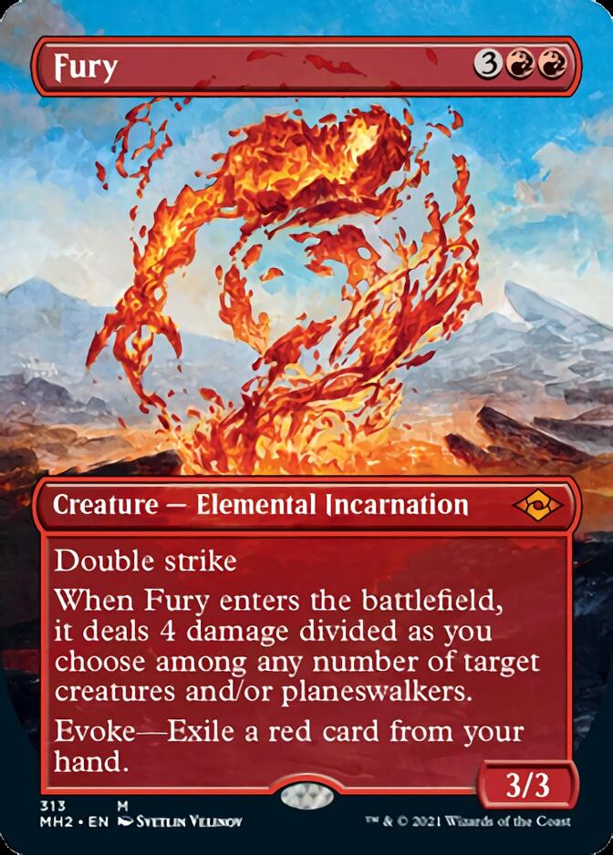 Fury (Borderless Alternate Art) [Modern Horizons 2] | Mindsight Gaming