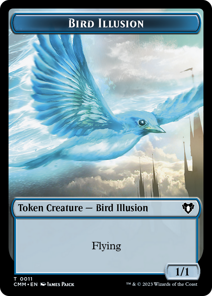 Bird Illusion Token [Commander Masters Tokens] | Mindsight Gaming