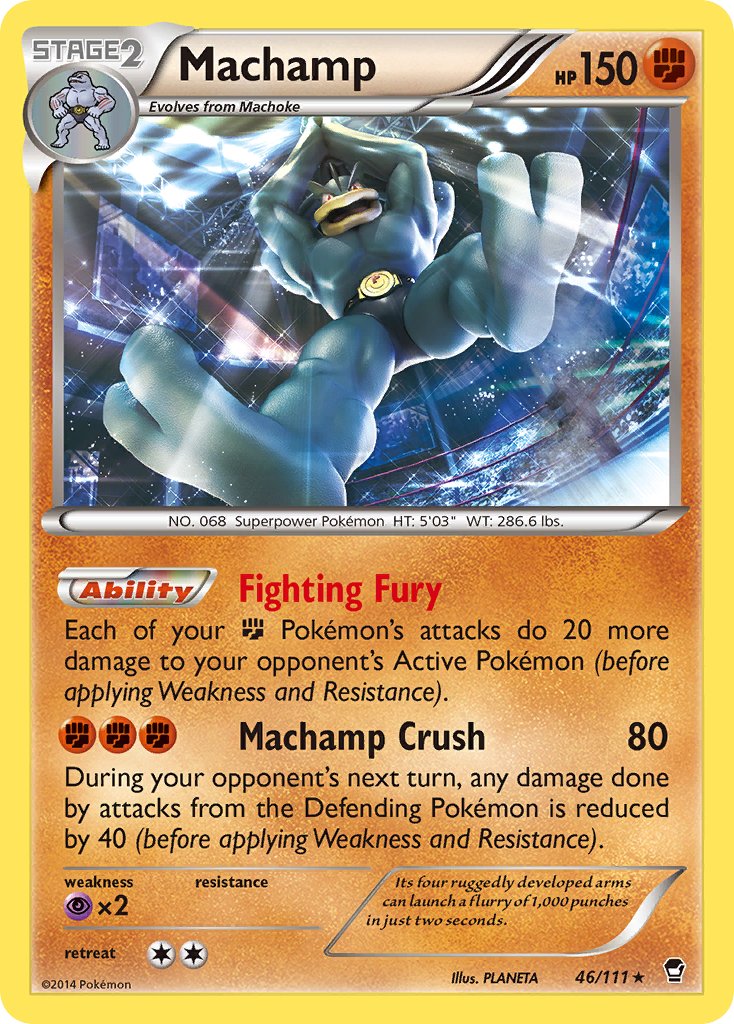 Machamp (46/111) (Cosmos Holo) (Blister Exclusive) [XY: Furious Fists] | Mindsight Gaming