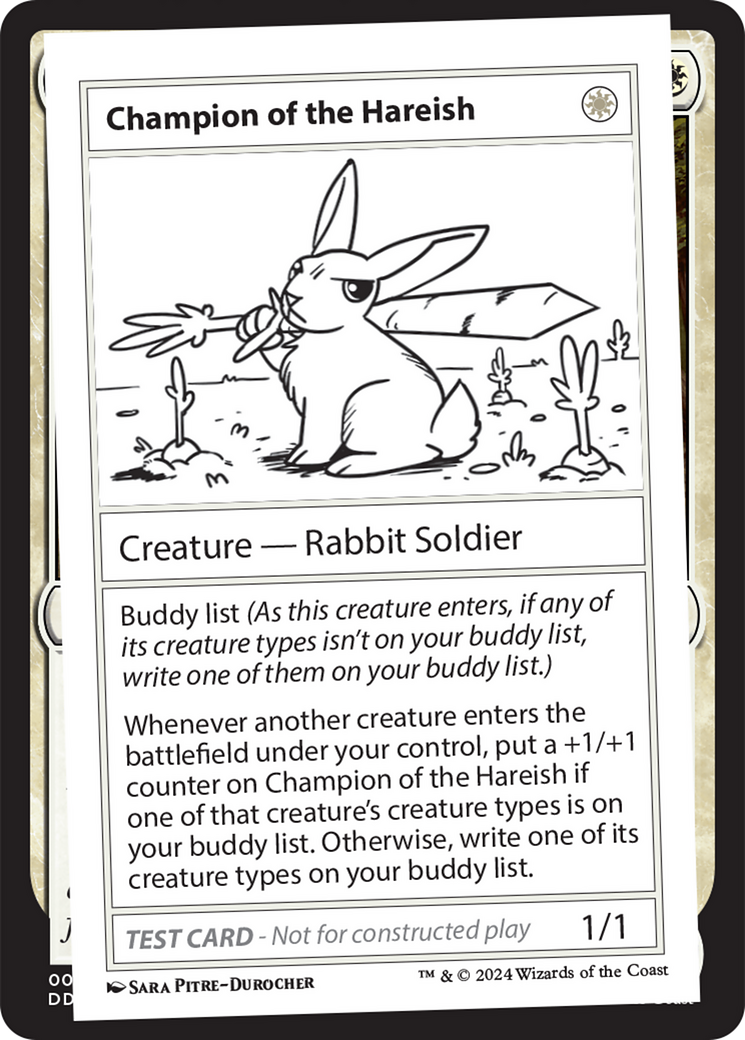 Champion of the Hareish [Mystery Booster 2 Playtest Cards] | Mindsight Gaming