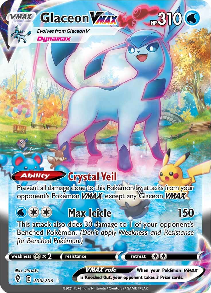 Glaceon VMAX (209/203) [Sword & Shield: Evolving Skies] | Mindsight Gaming