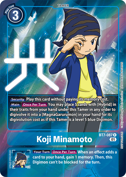 Koji Minamoto [BT7-087] (Alternative Art - Box Topper) [Next Adventure] | Mindsight Gaming