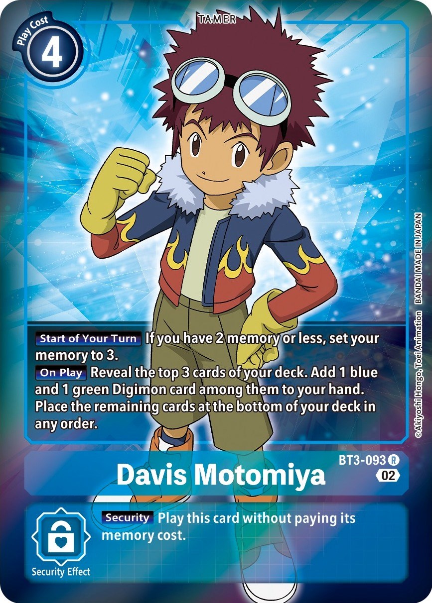 Davis Motomiya [BT3-093] (Alternate Art) [Starter Deck: Jesmon] | Mindsight Gaming