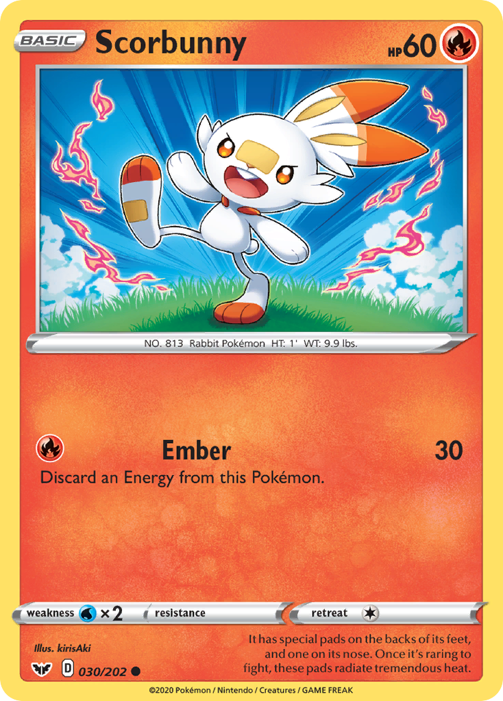 Scorbunny (030/202) [Sword & Shield: Base Set] | Mindsight Gaming