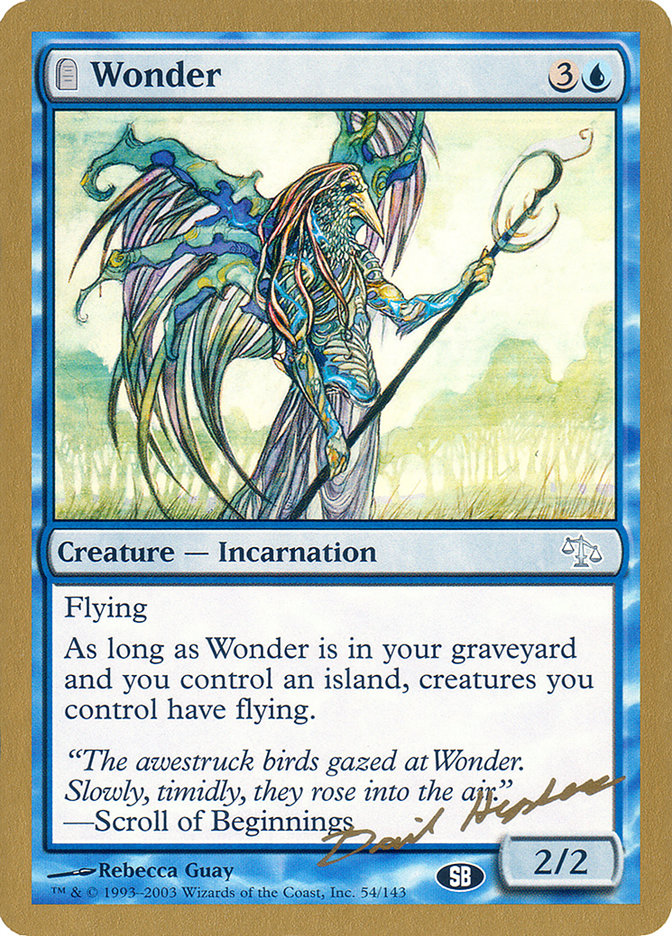 Wonder (Dave Humpherys) (SB) [World Championship Decks 2003] | Mindsight Gaming