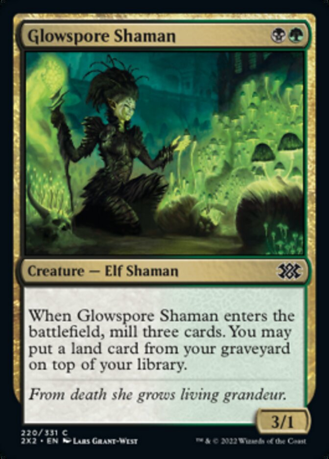 Glowspore Shaman [Double Masters 2022] | Mindsight Gaming