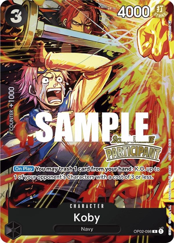 Koby (Online Regional 2023) [Participant] [One Piece Promotion Cards] | Mindsight Gaming