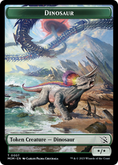 Soldier // Dinosaur Double-Sided Token [March of the Machine Tokens] | Mindsight Gaming