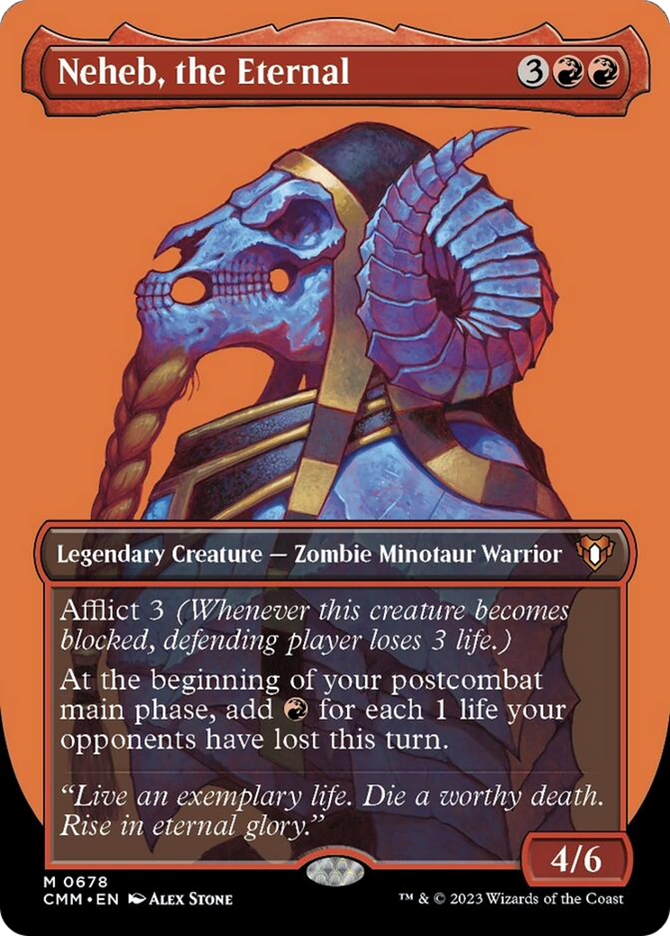 Neheb, the Eternal (Borderless Profile) [Commander Masters] | Mindsight Gaming