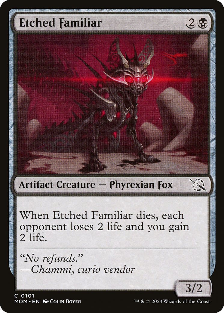 Etched Familiar [March of the Machine] | Mindsight Gaming