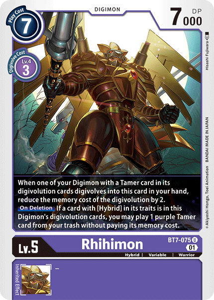 Rhihimon [BT7-075] [Next Adventure] | Mindsight Gaming