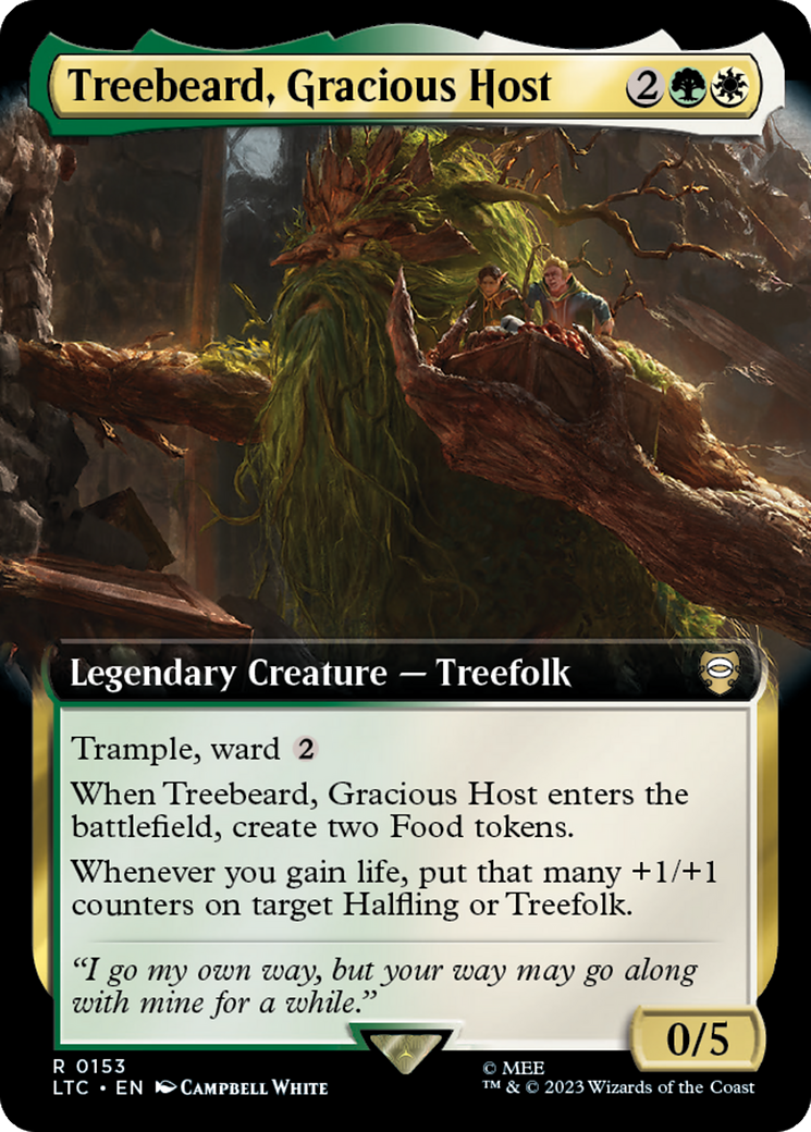 Treebeard, Gracious Host (Extended Art) [The Lord of the Rings: Tales of Middle-Earth Commander] | Mindsight Gaming