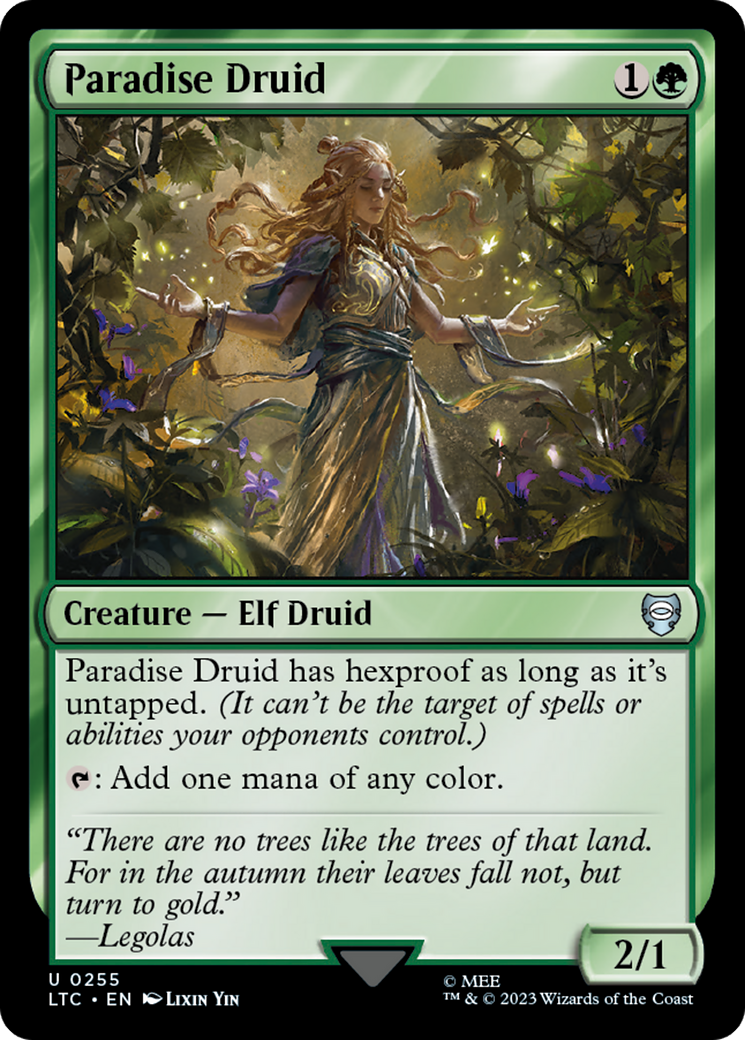 Paradise Druid [The Lord of the Rings: Tales of Middle-Earth Commander] | Mindsight Gaming