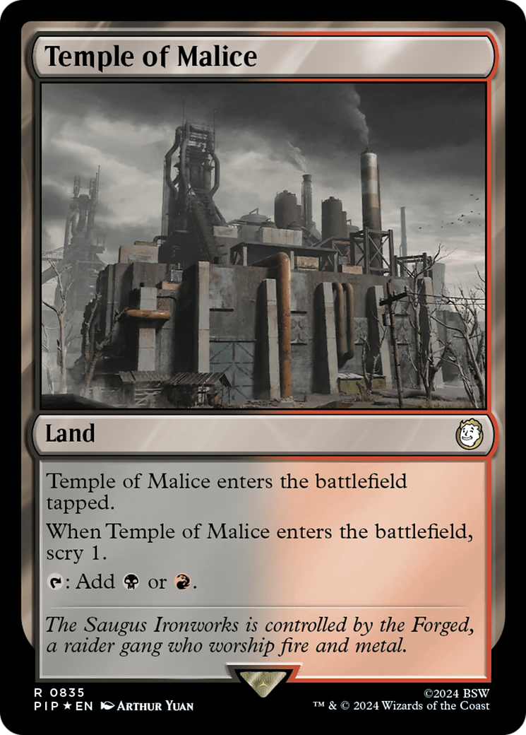 Temple of Malice (Surge Foil) [Fallout] | Mindsight Gaming