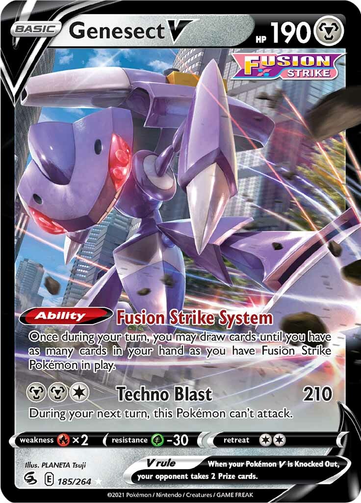 Genesect V (185/264) [Sword & Shield: Fusion Strike] | Mindsight Gaming