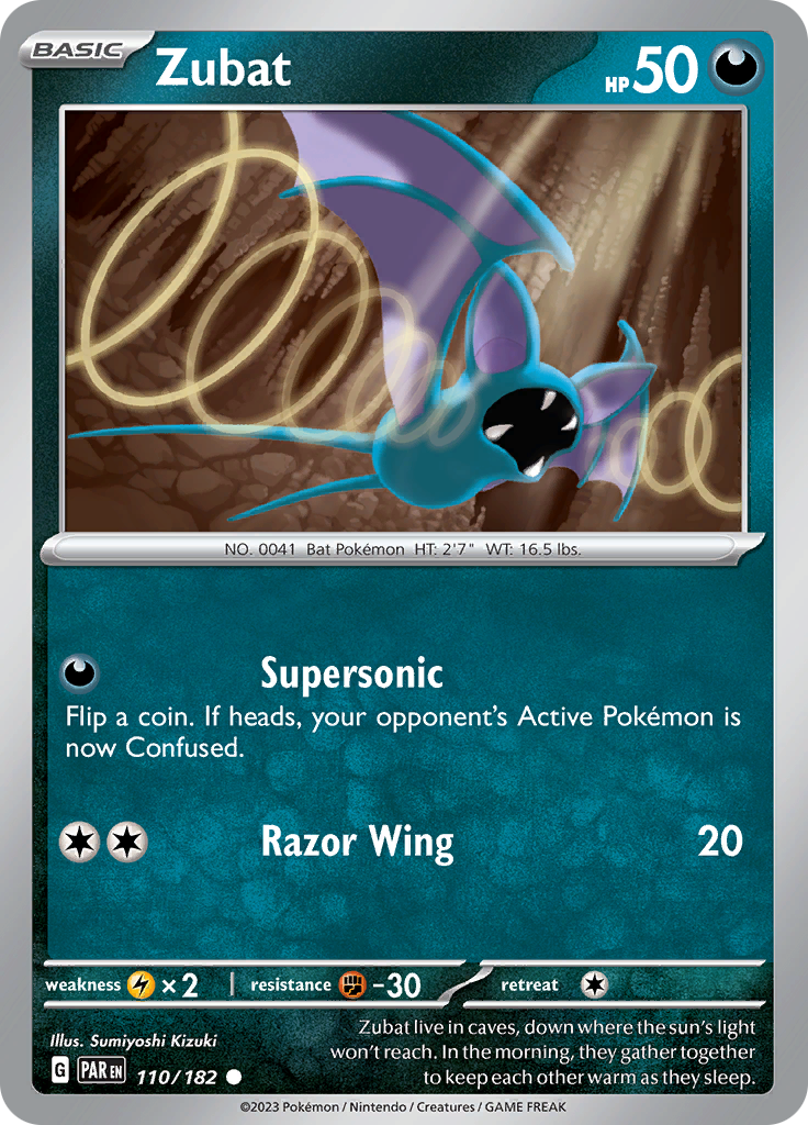 Zubat (110/182) [Scarlet & Violet: Paradox Rift] | Mindsight Gaming