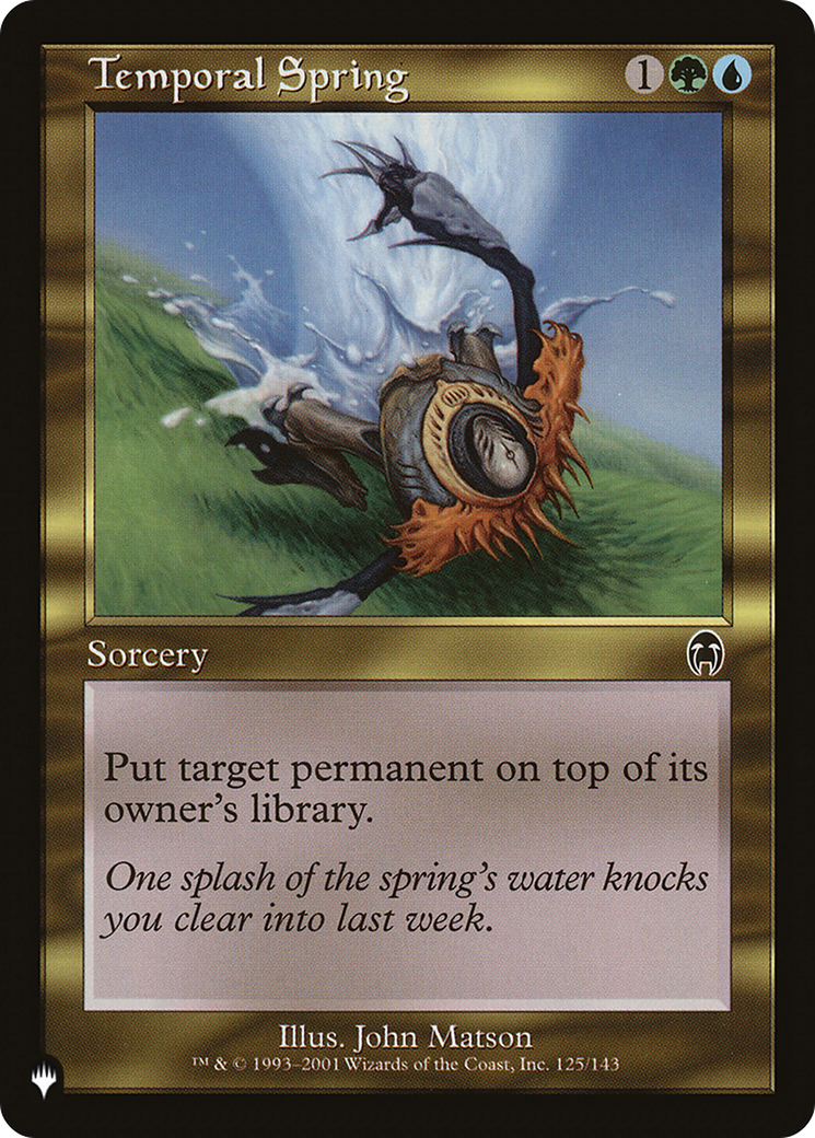 Temporal Spring [The List Reprints] | Mindsight Gaming