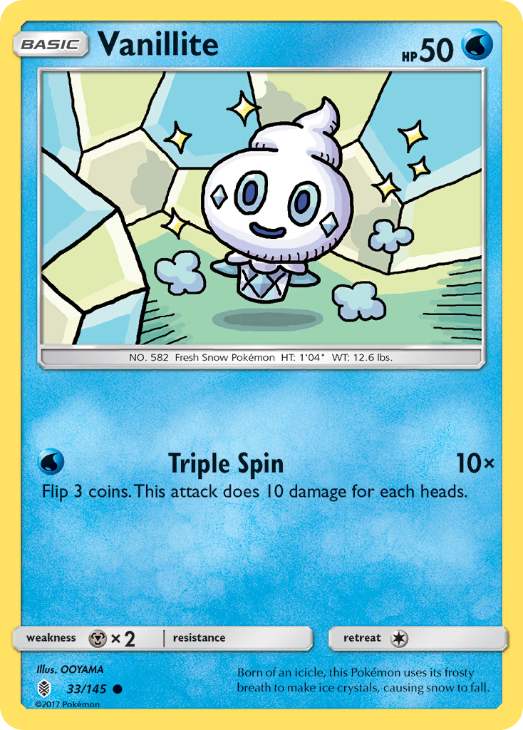 Vanillite (33/145) [Sun & Moon: Guardians Rising] | Mindsight Gaming