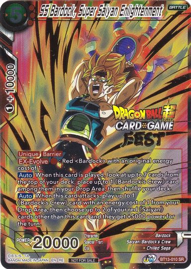 SS Bardock, Super Saiyan Enlightenment (Card Game Fest 2022) (BT13-010) [Tournament Promotion Cards] | Mindsight Gaming