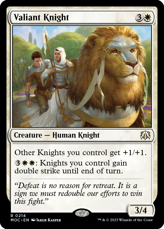 Valiant Knight [March of the Machine Commander] | Mindsight Gaming