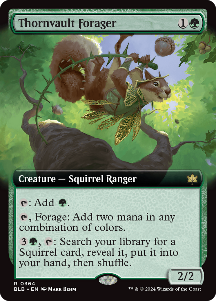 Thornvault Forager (Extended Art) [Bloomburrow] | Mindsight Gaming