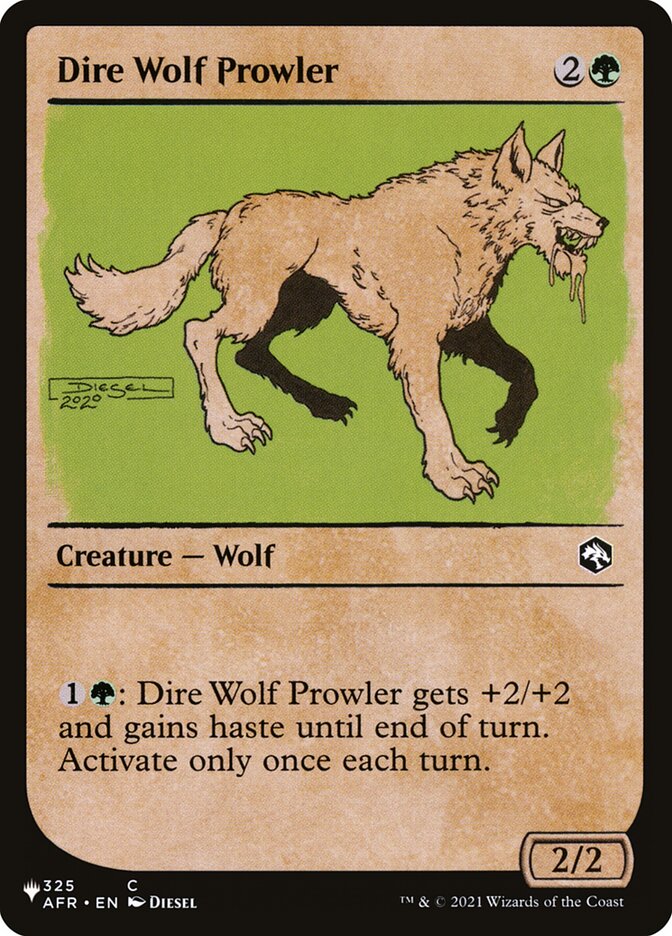 Dire Wolf Prowler (Showcase) [The List] | Mindsight Gaming