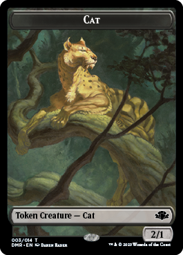 Cat Token (003) [Dominaria Remastered Tokens] | Mindsight Gaming