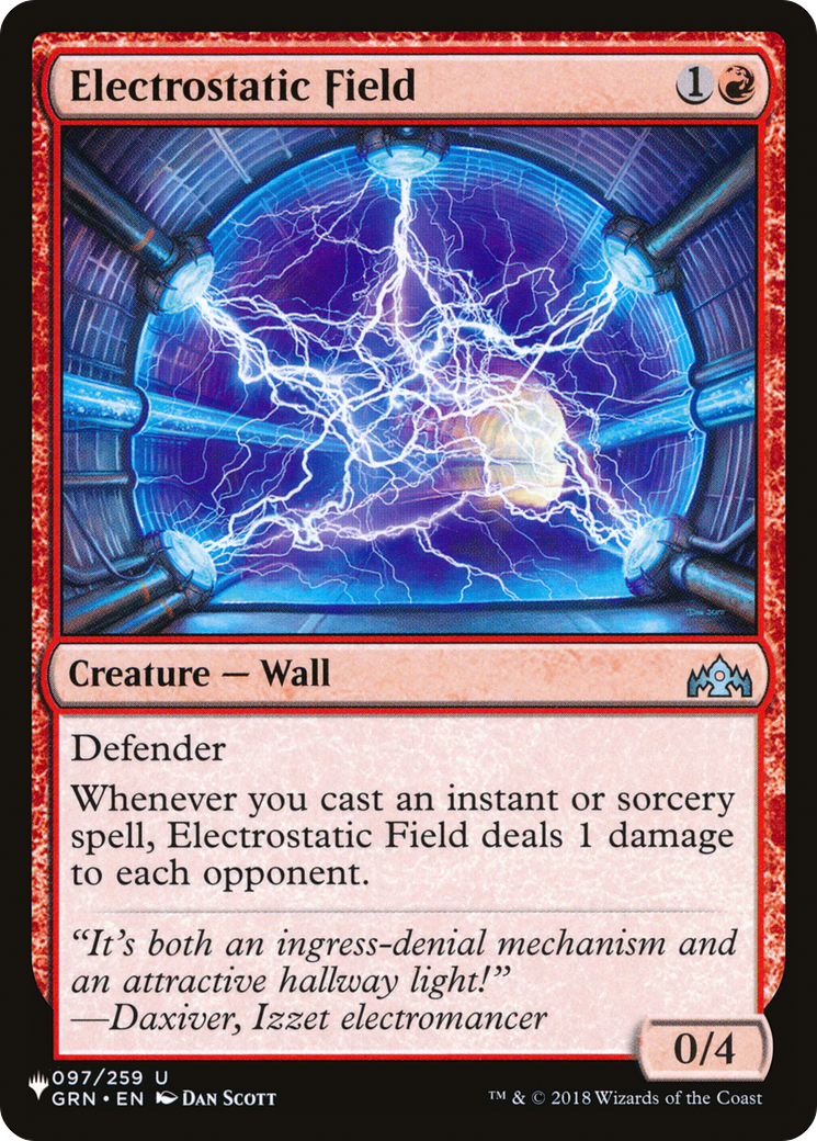 Electrostatic Field [The List Reprints] | Mindsight Gaming