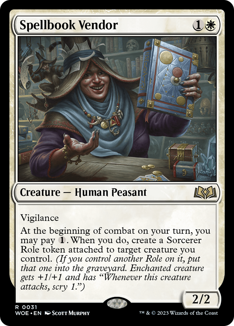 Spellbook Vendor [Wilds of Eldraine] | Mindsight Gaming