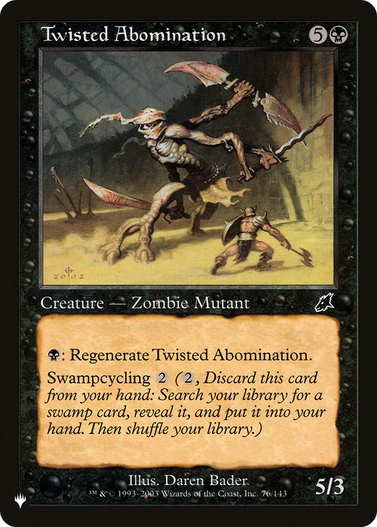 Twisted Abomination [The List Reprints] | Mindsight Gaming