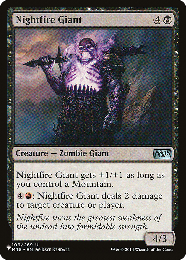 Nightfire Giant [The List Reprints] | Mindsight Gaming