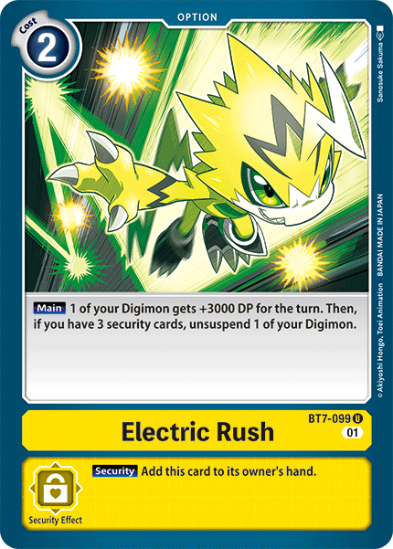 Electric Rush [BT7-099] [Next Adventure] | Mindsight Gaming