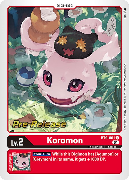 Koromon [BT9-001] [X Record Pre-Release Promos] | Mindsight Gaming