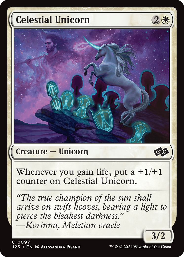 Celestial Unicorn [Foundations Jumpstart] | Mindsight Gaming