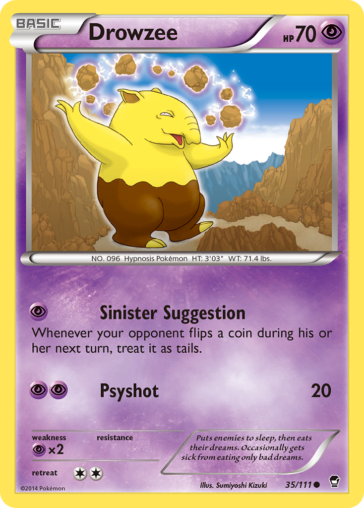 Drowzee (35/111) [XY: Furious Fists] | Mindsight Gaming